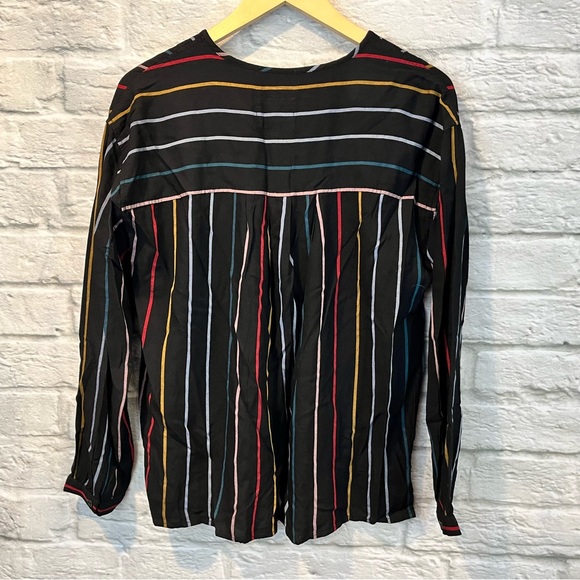 Rails Nina Jordan Striped Boho Shirt Size Medium - Picture 4 of 7